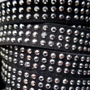 10 mm artificial suede with rivets