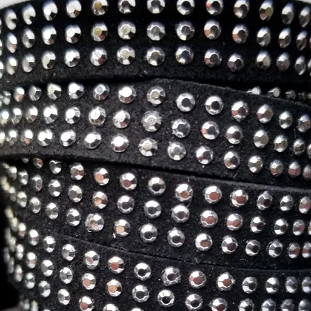 10 mm artificial suede with rivets