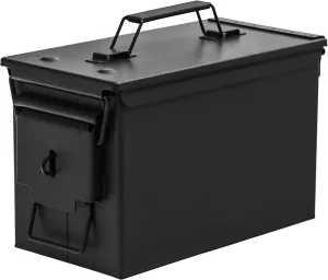11.8" All Metal 50 Caliber Ammo Can with Installed Locking Hardware