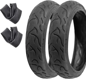 2 Pack E-Bike Mountain Bike Fat Tires 20"x4.0"(98-559) & Tubes, Electric Fat Tyres Set Compatible Wide Mountain Snow Bicycle All-Terrain Replacement MTB Bicycle Tire