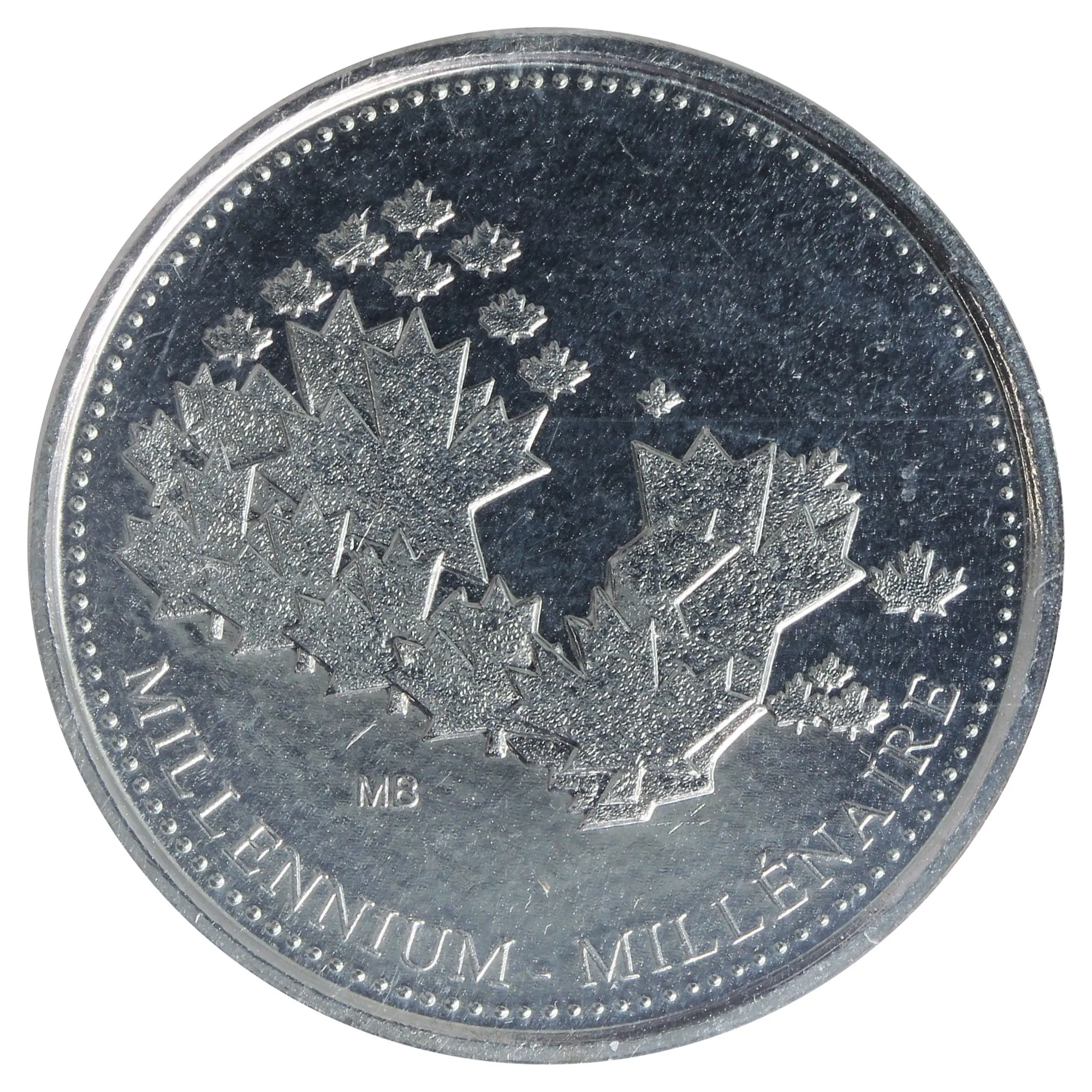 2000 Millennium Mule Canada 25-cents ICCS Certified MS-60