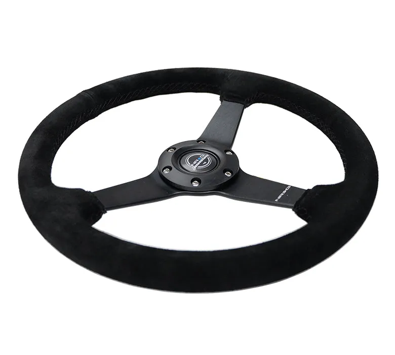 350MM FLAT STEERING WHEEL SUEDE