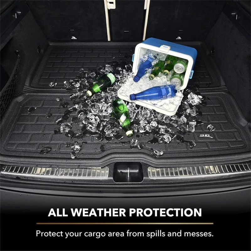 3D MAXpider ACE Cargo Liner (Black): Jeep Wrangler JL Unlimited 2018 - 2025 (W/Sub, No Flat Floor)