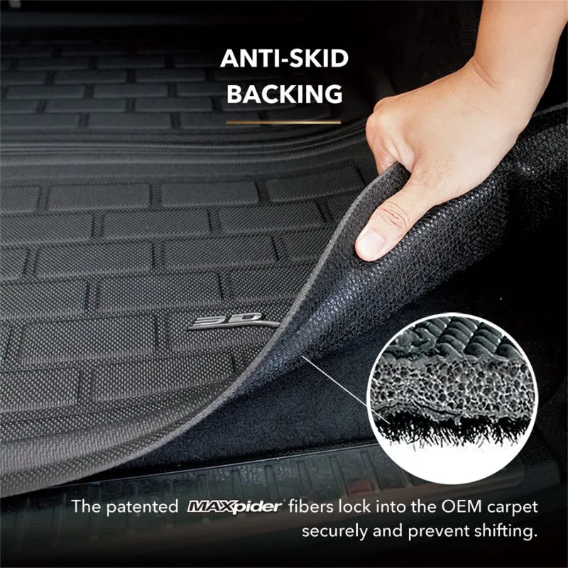 3D MAXpider ACE Cargo Liner (Black): Jeep Wrangler JL Unlimited 2018 - 2025 (W/Sub, No Flat Floor)
