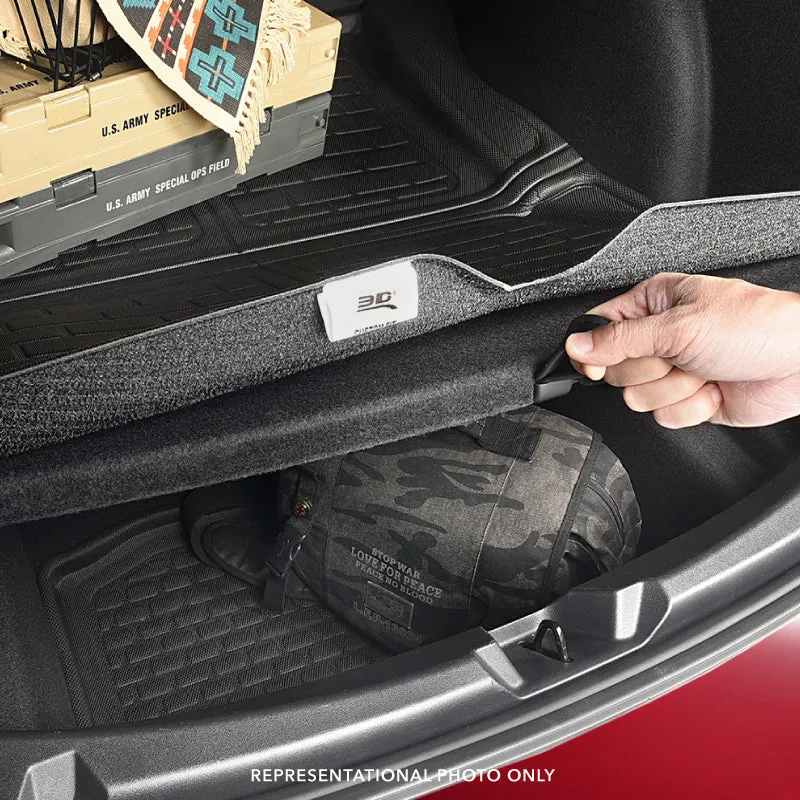 3D MAXpider ACE Cargo Liner (Black): Jeep Wrangler JL Unlimited 2018 - 2025 (W/Sub, No Flat Floor)