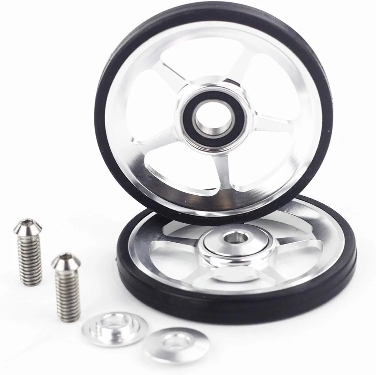 3SIXTY 2pcs Easywheel & Ti Bolts for Brompton Folding Bike Dino Kiddo