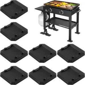 8 Pcs Griddle Leveling Shims Kit Compatible with Blackstone Griddle, Rubber Grill Levelers Outdoor for Most Grills, Keep Flat Top Grill in Level