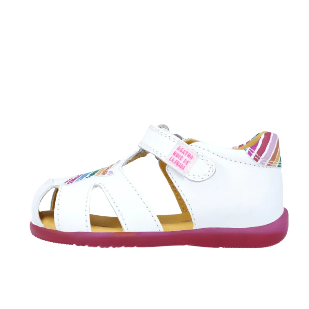 Agatha Ruiz de la Prada Twin girls sandals - White/Multi