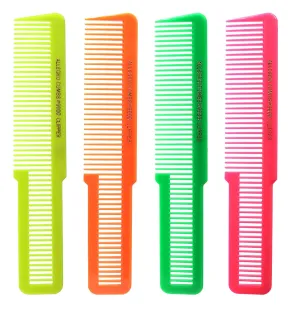 Allegro Combs 9000 Clipper Cutting Blending Fading Combs - Neon Mix 6 Pk.