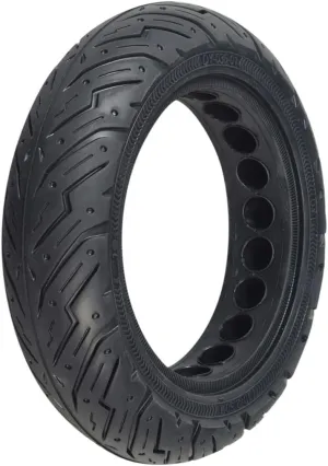 AlveyTech Solid Rubber 10" x 2.50" Honeycomb Tire - Fits The Ninebot by Segway MAX G30 Electric Scooter, Flat Free Solid Tire For Front or Rear Wheel Replacement with DY-036-01 Tread Pattern (1)