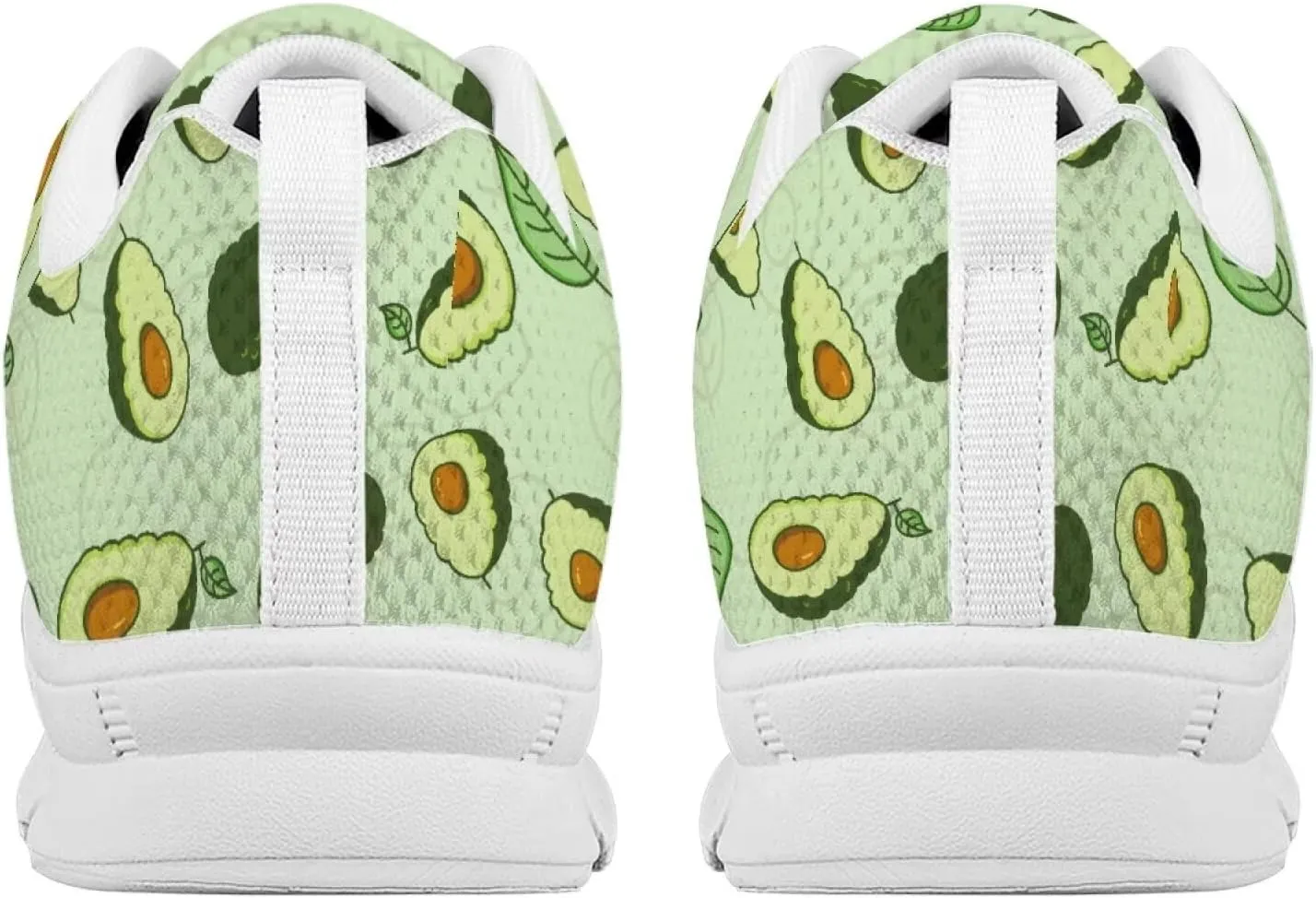 AmzPrint Women Mens Fashion Sneaker White Sole Cute Tennis Shoes for Women Black Casual Running Walking Shoes Size 6