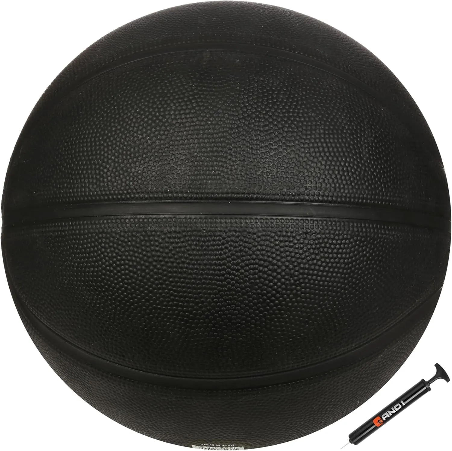 AND1 Xcelerate Rubber Basketball: Official Regulation Size 7 (29.5") - Deep Channel Construction Streetball, Made for Indoor Outdoor