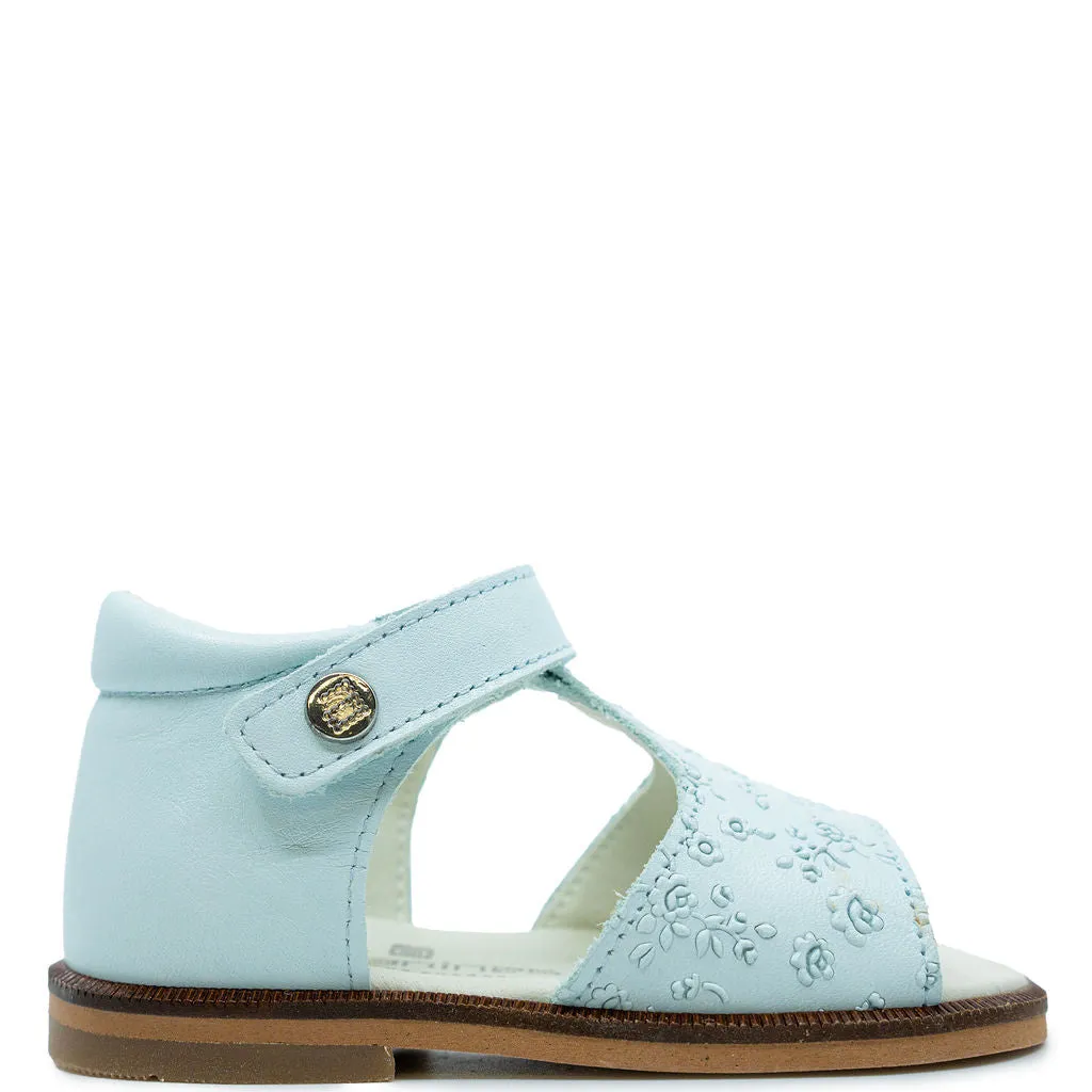 Andanines Sky Blue Flower Baby Sandal