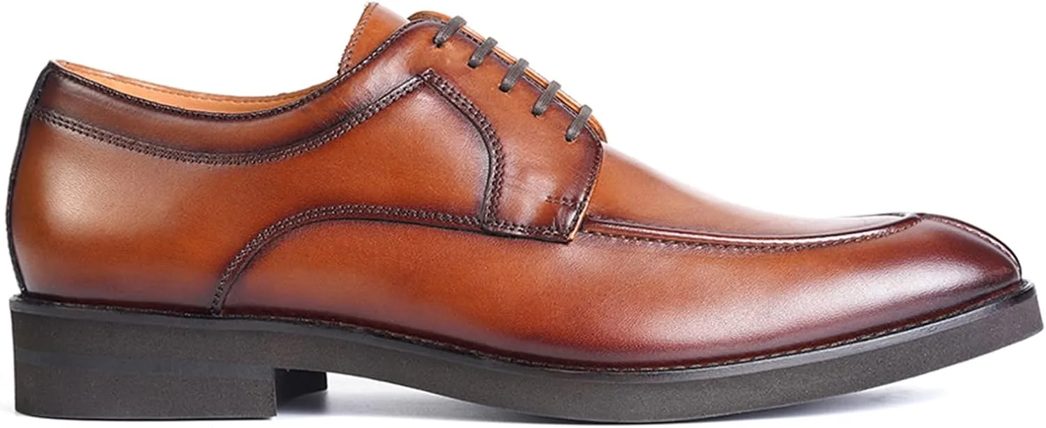 Anthony Veer Walton Split-Toe Dress Shoes for Men | Lace-up | Blake Stitch Construction | Ortholite Cushion Comfort | Full Grain Calfskin Leather