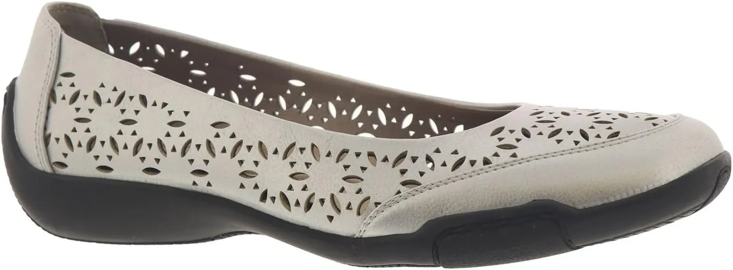 ARRAY Women's Jordan Cutout Comfort Flat with Rubber Sole