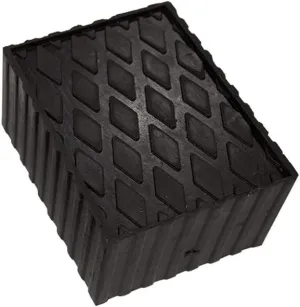 Auto Lift/Rolling Jack Rubber Block Pad Adapter Set of (2)- 4 3/4"X6 5/16X3"