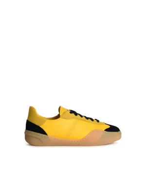 Bars' Yellow Leather Sneakers
