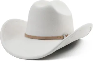 Big Cowboy Hat for Women Men Wide Brim Cowgirls Beach Cattleman Western Cowboys Hat