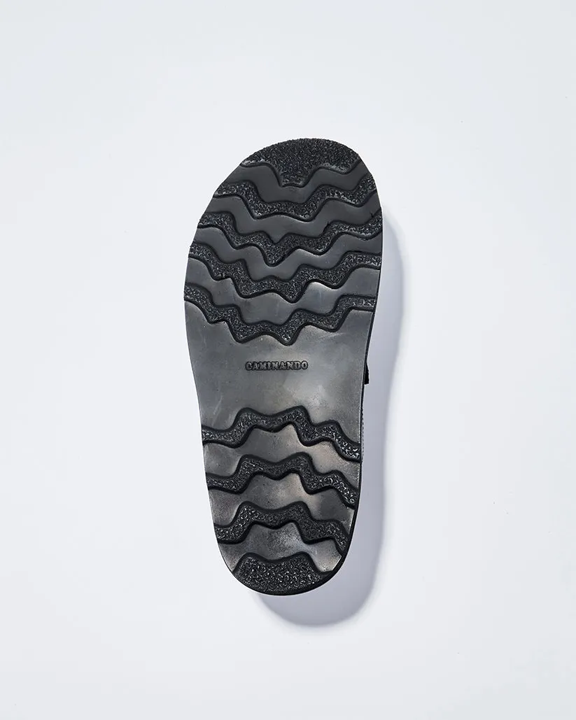 BIG DOUBLE BUCKLE SANDALS ECRU