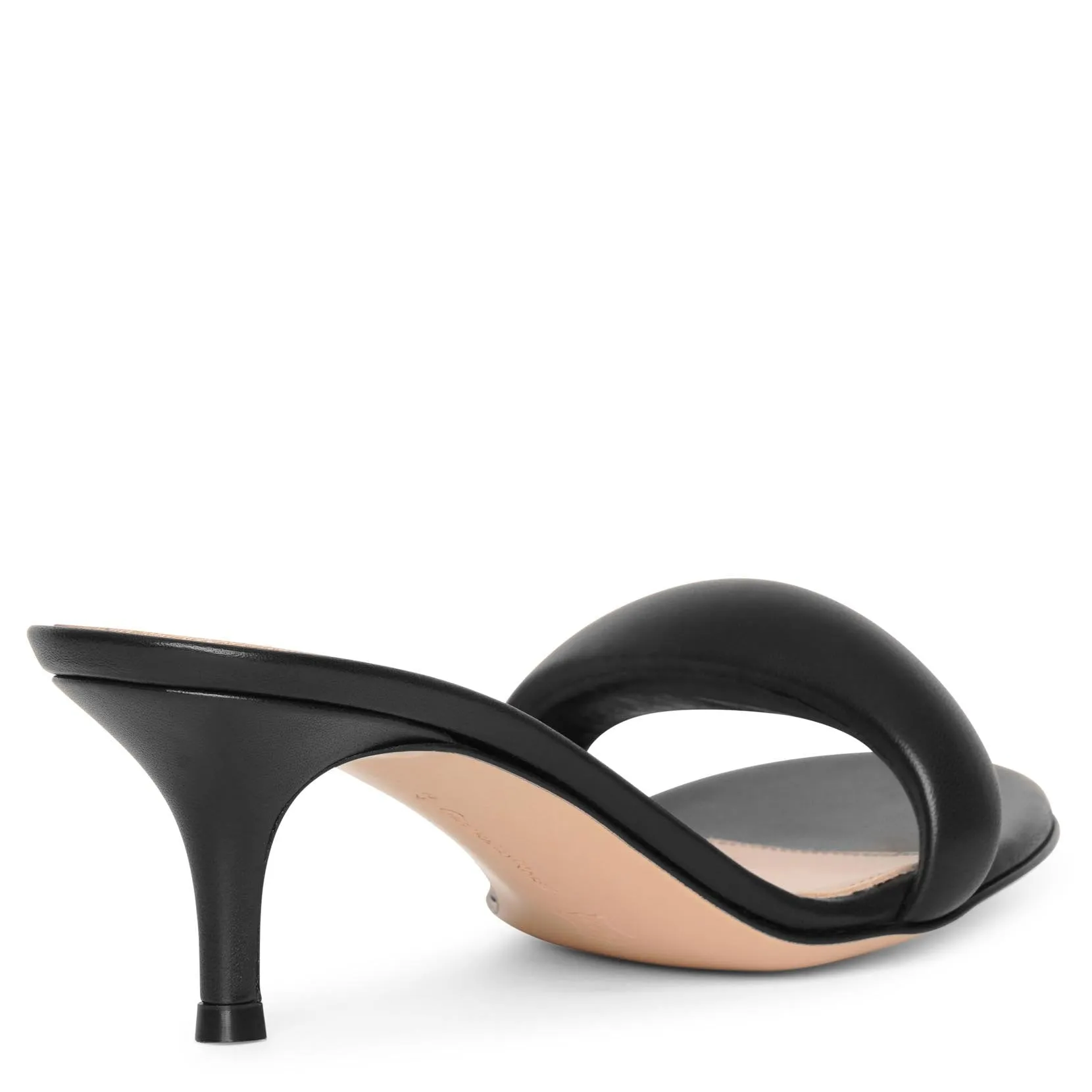 Bijoux 55 black leather sandals