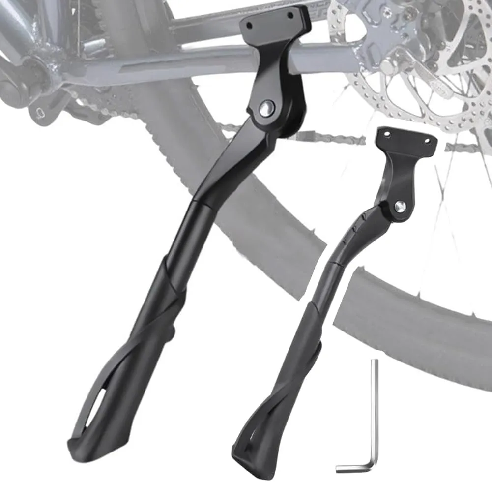 Bike Kickstand for Cervelo Caledonia, Aluminum Adjustable Kickstand Foot Side Stand Suppor Rear Side Bicycle Stand with Non-Slip Rubber Foot,B