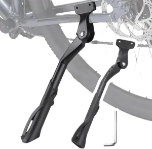Bike Kickstand for Cervelo Caledonia, Aluminum Adjustable Kickstand Foot Side Stand Suppor Rear Side Bicycle Stand with Non-Slip Rubber Foot,B