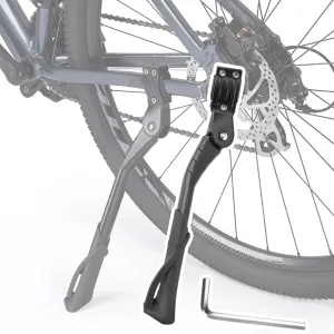 Bike Kickstand for Haibike SDURO FullSeven 7.0, Aluminum Adjustable Kickstand Foot Side Stand Suppor Rear Side Bicycle Stand with Non-Slip Rubber Foot,A