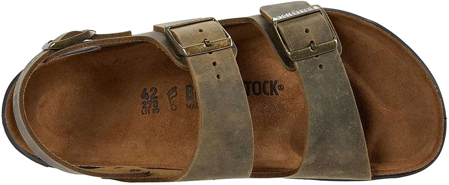 Birkenstock Men's Slingback Milano Ct Khaki Oil LTR R