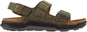 Birkenstock Men's Slingback Milano Ct Khaki Oil LTR R
