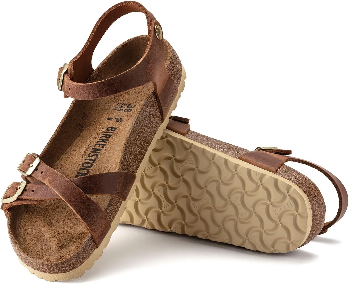 Birkenstock Women's Ankle Strap Granada SFB Black Oil LTR