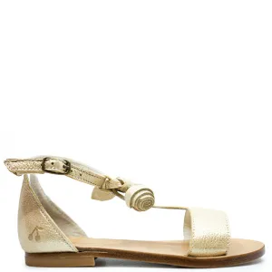 Bonpoint Oro Gold Cherry Tassel Sandal