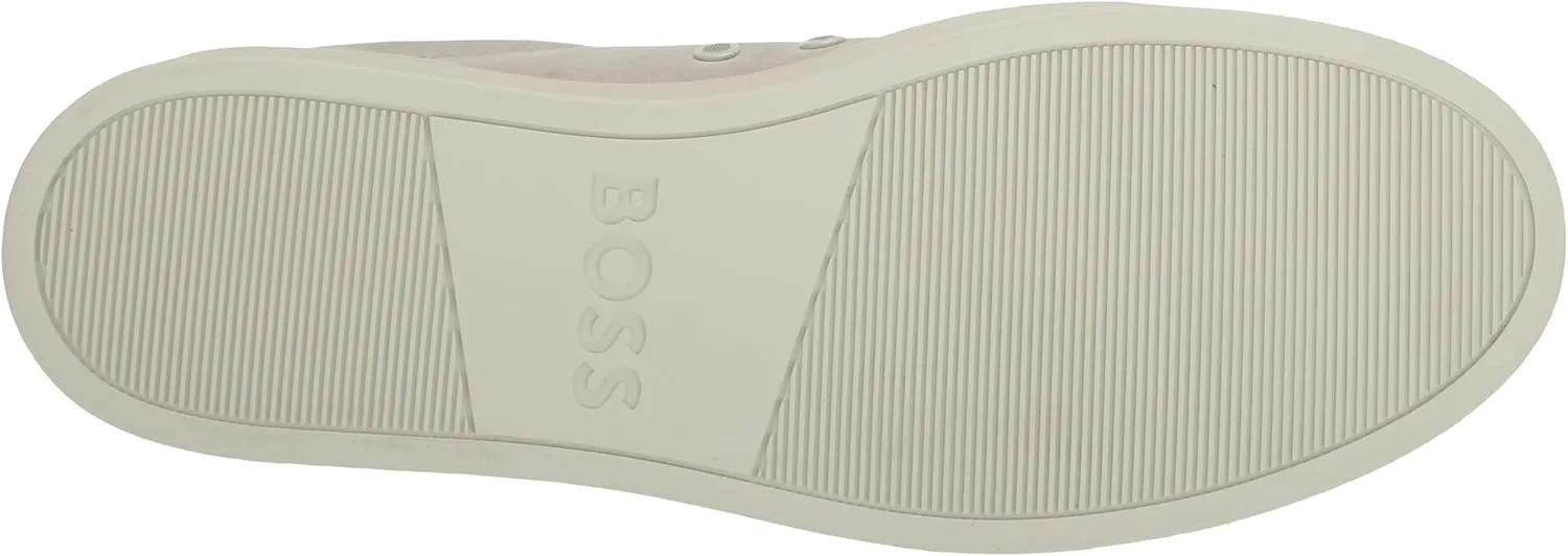 BOSS Men's Rhys Cupsole Suede Leather Sneaker