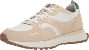 BOSS Men's Running Style Nylon with Suede Trim Sneakers