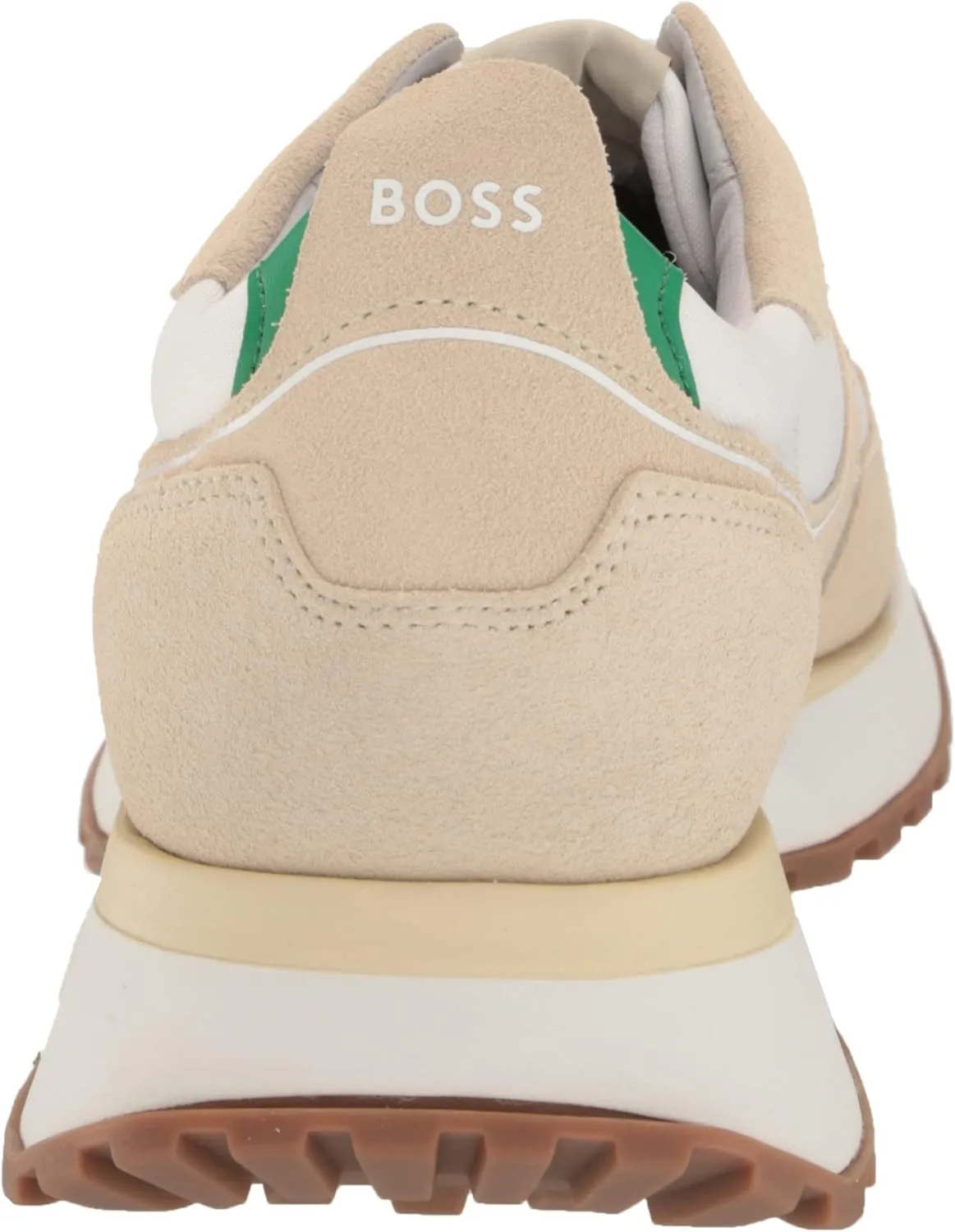 BOSS Men's Running Style Nylon with Suede Trim Sneakers