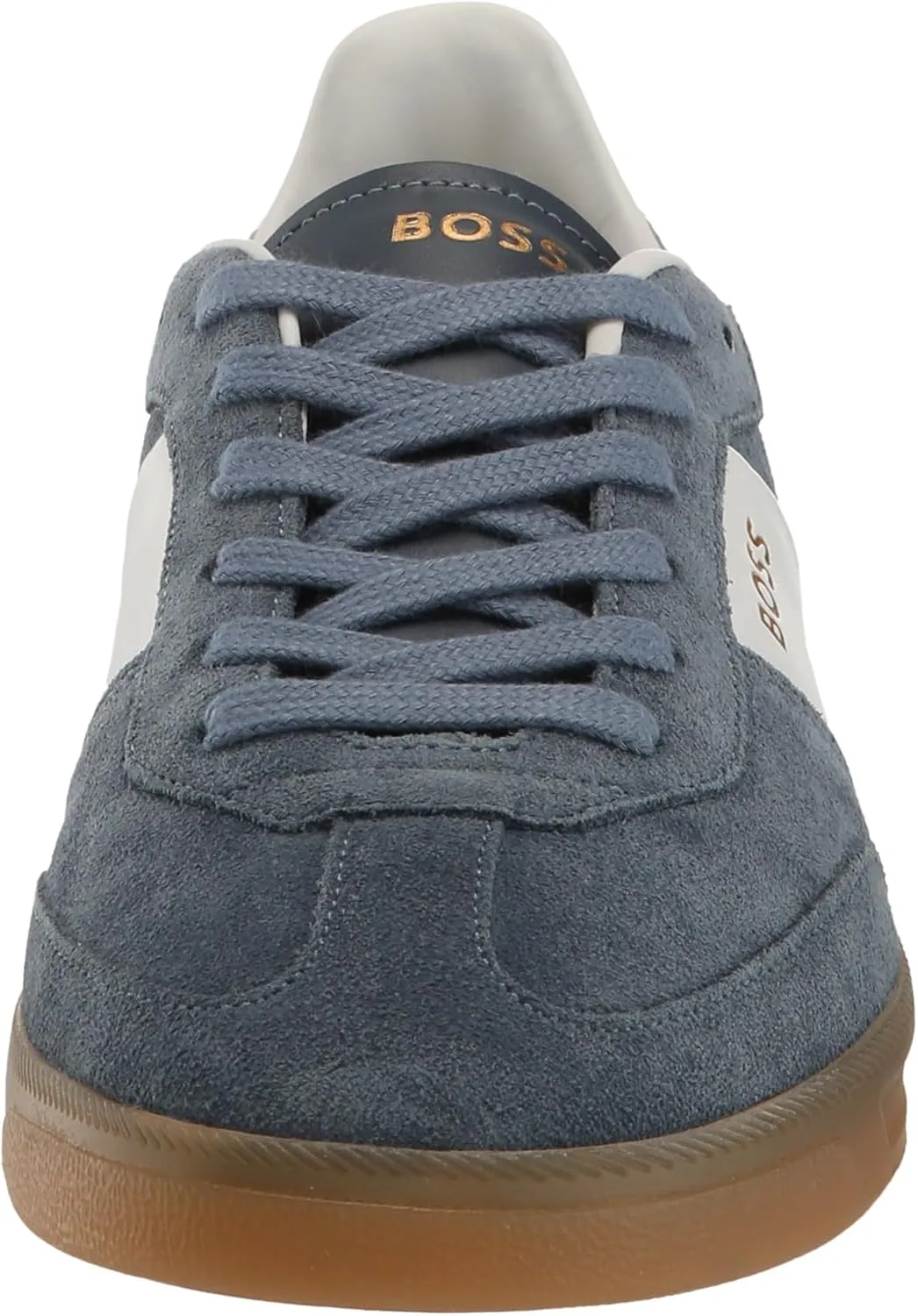 BOSS Men's Suede Leather Block Low Profile Sneaker