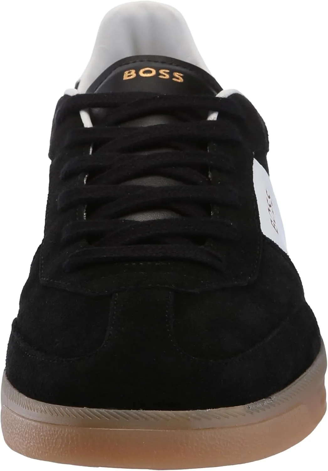 BOSS Men's Suede Leather Block Low Profile Sneaker