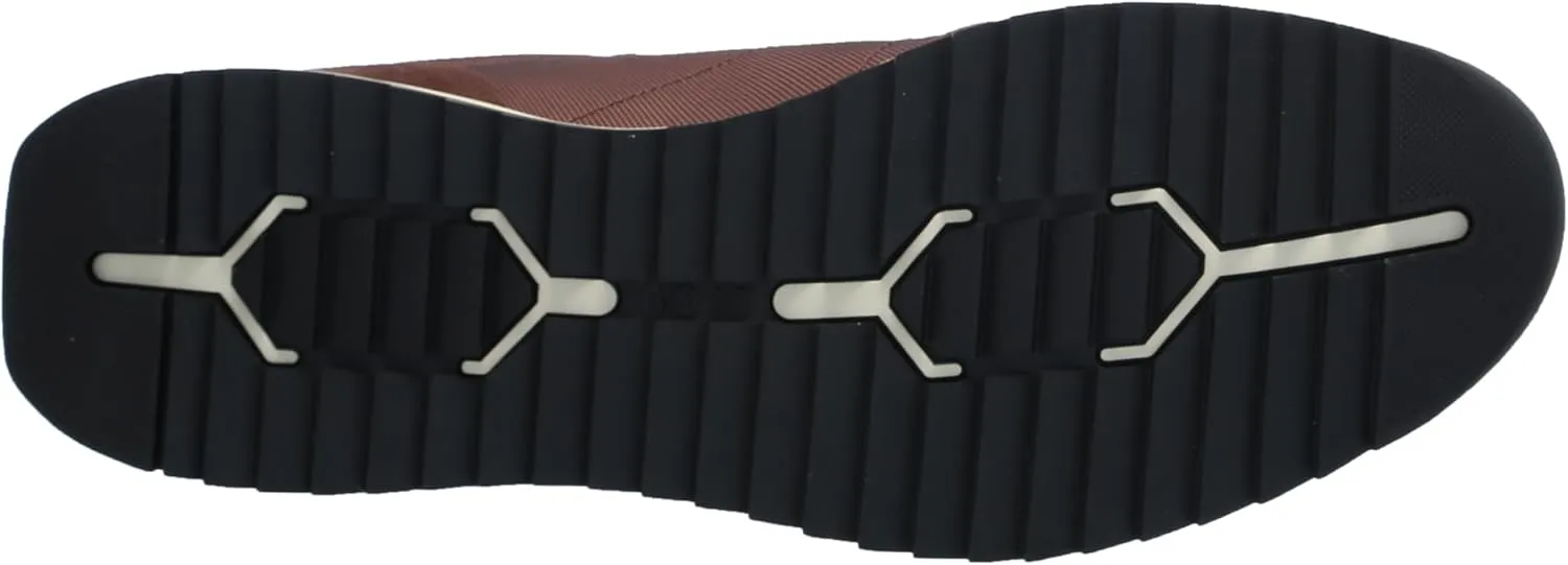 BOSS Men's Zayn Low Profile Suede Leather Two Tone Sneaker