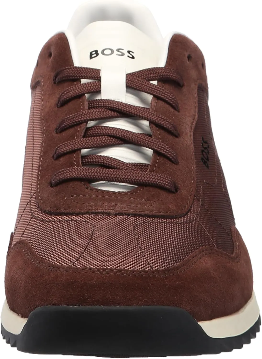 BOSS Men's Zayn Low Profile Suede Leather Two Tone Sneaker
