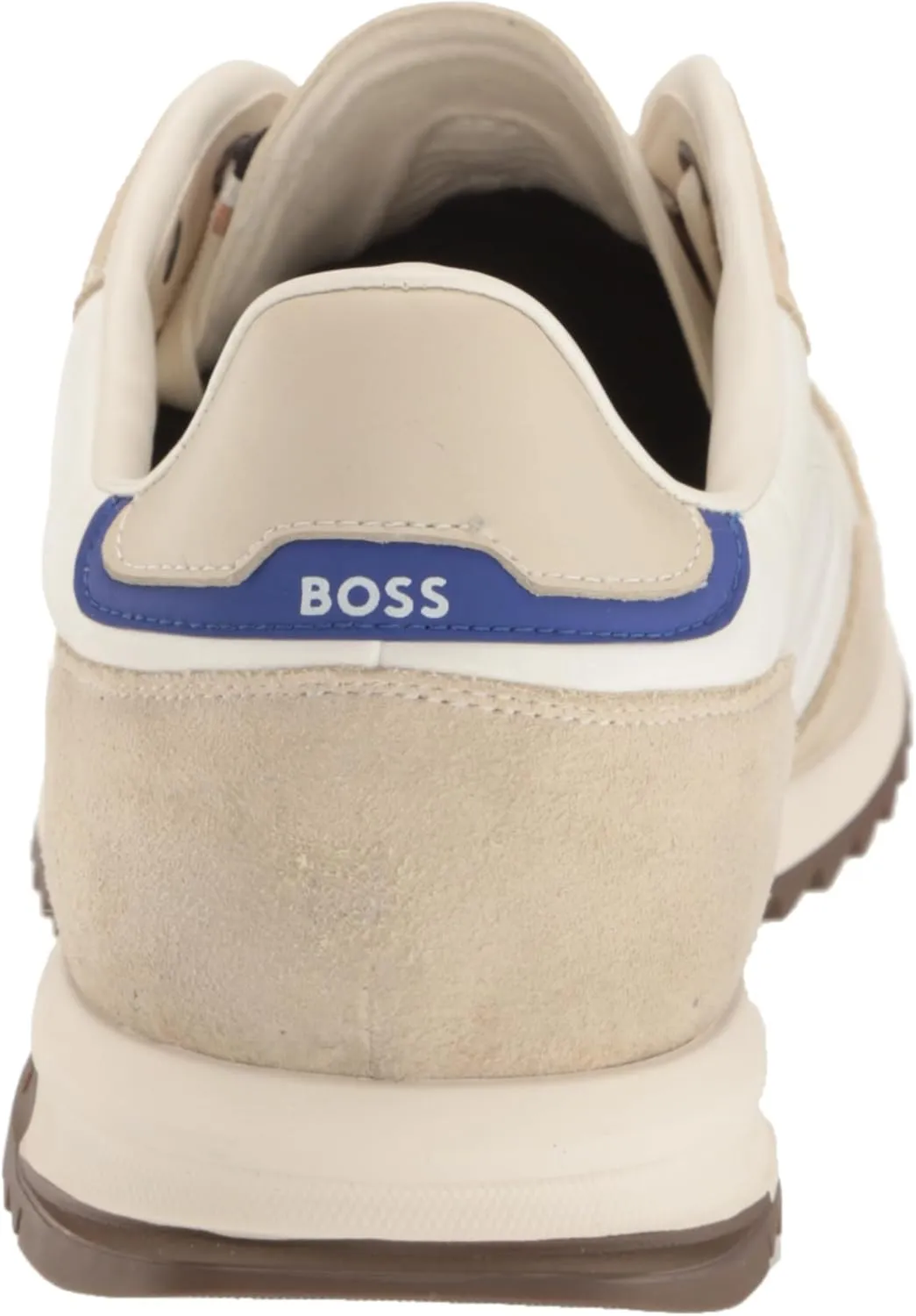 BOSS Men's Zayn Low Profile Suede Leather Two Tone Sneaker