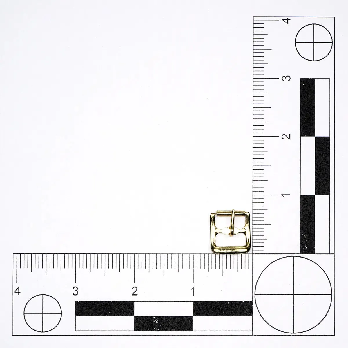 Brass Sandal Center Buckle 1/2 Inch