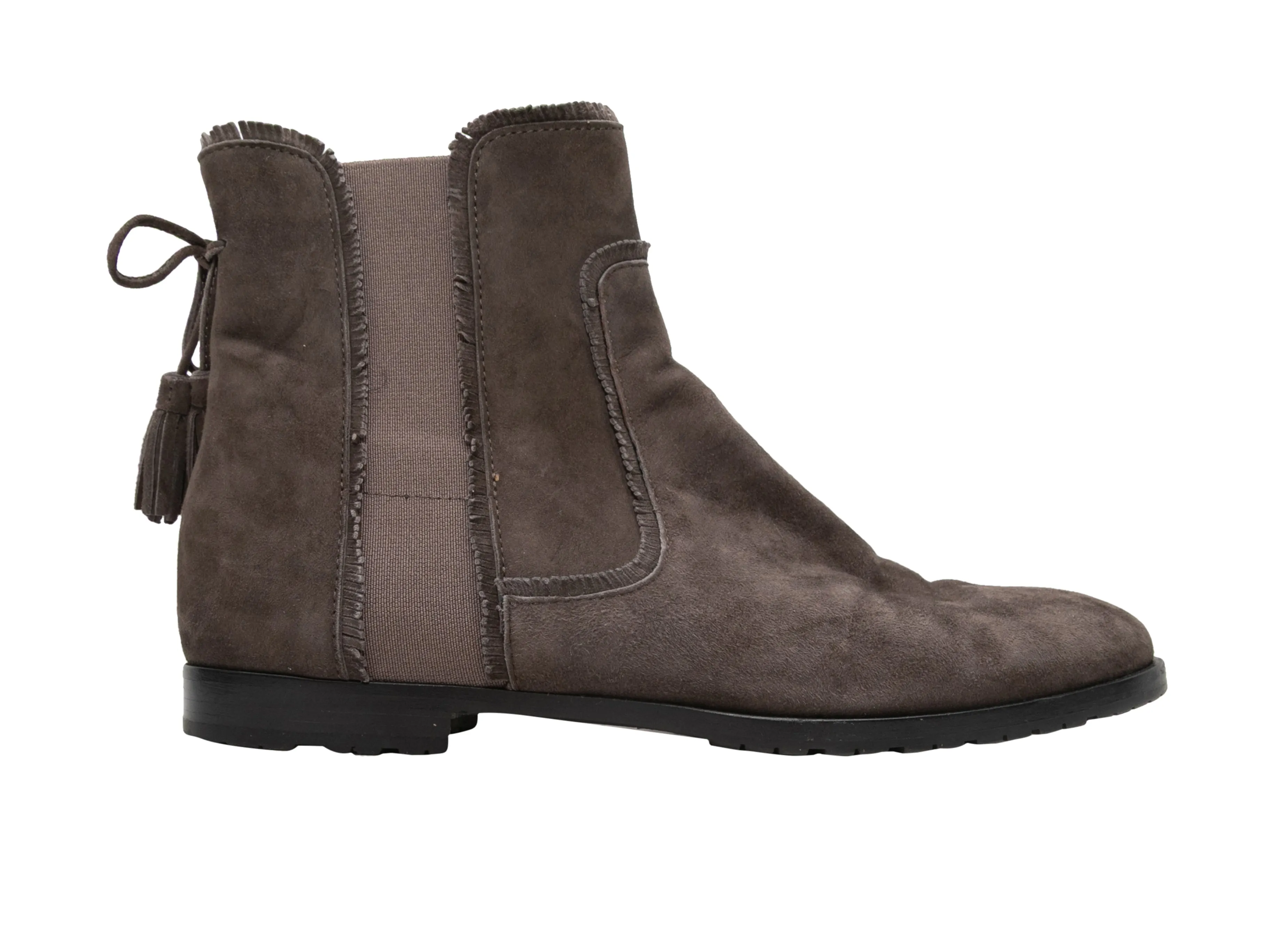 Brown Aquazzura Suede Ankle Boots Size 37