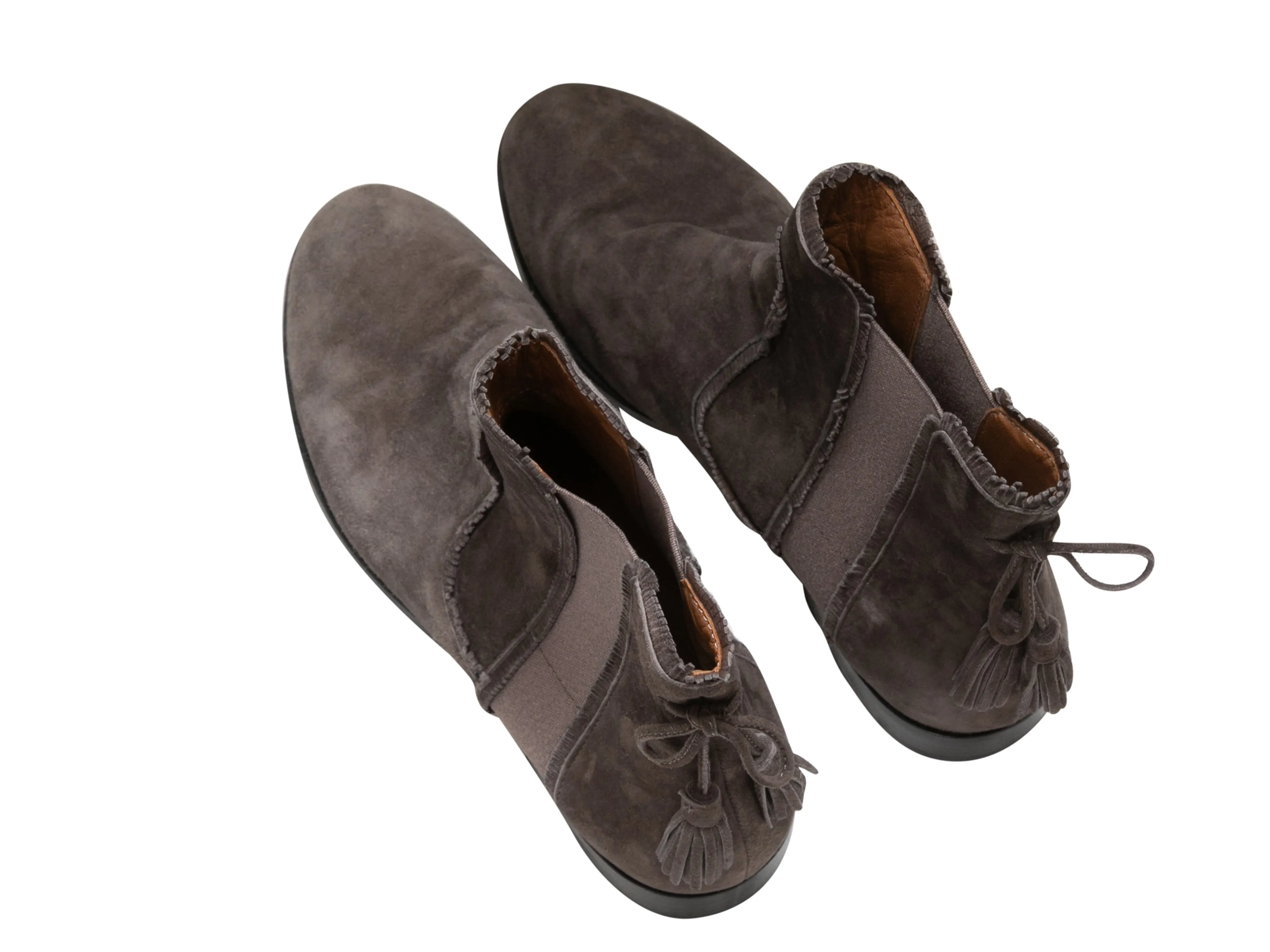 Brown Aquazzura Suede Ankle Boots Size 37