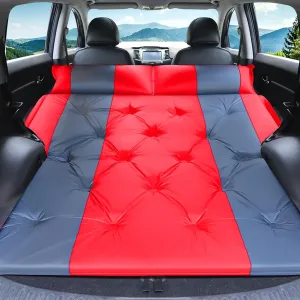 Car Air Mattresses with Pillow, for Cadillac XT5 2016-2023 Folding Inflatable Trunk Rear Seat Pad, SUV Travel Portable Outdoor Camping Sleeping Bed Accessories,Red