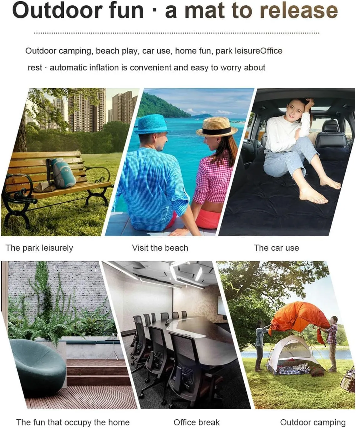 Car Air Mattresses with Pillow, for Cadillac XT5 2016-2023 Folding Inflatable Trunk Rear Seat Pad, SUV Travel Portable Outdoor Camping Sleeping Bed Accessories,Red