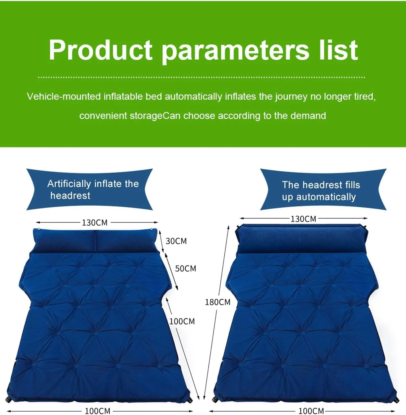 Car Air Mattresses with Pillow, for Cadillac XT5 2016-2023 Folding Inflatable Trunk Rear Seat Pad, SUV Travel Portable Outdoor Camping Sleeping Bed Accessories,Red