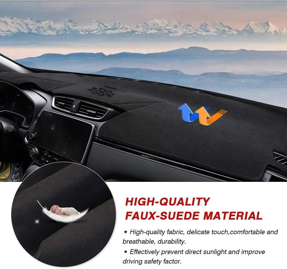 Cartist Suede Dash Mat Cover for Honda CR-V CRV 2017-2022 Dash Cover Nonslip Dashboard Mat Protector Sunshade No Glare