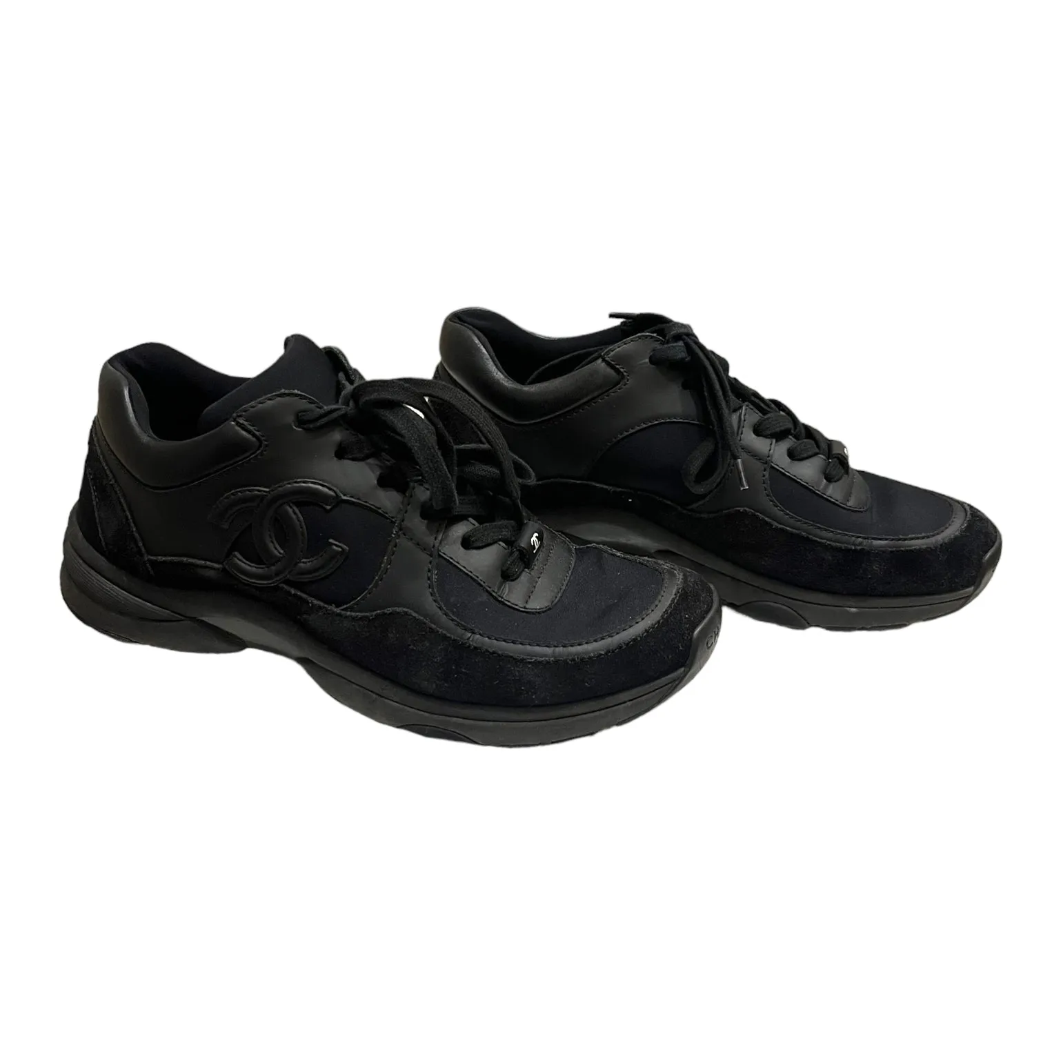 Chanel Black Trainers