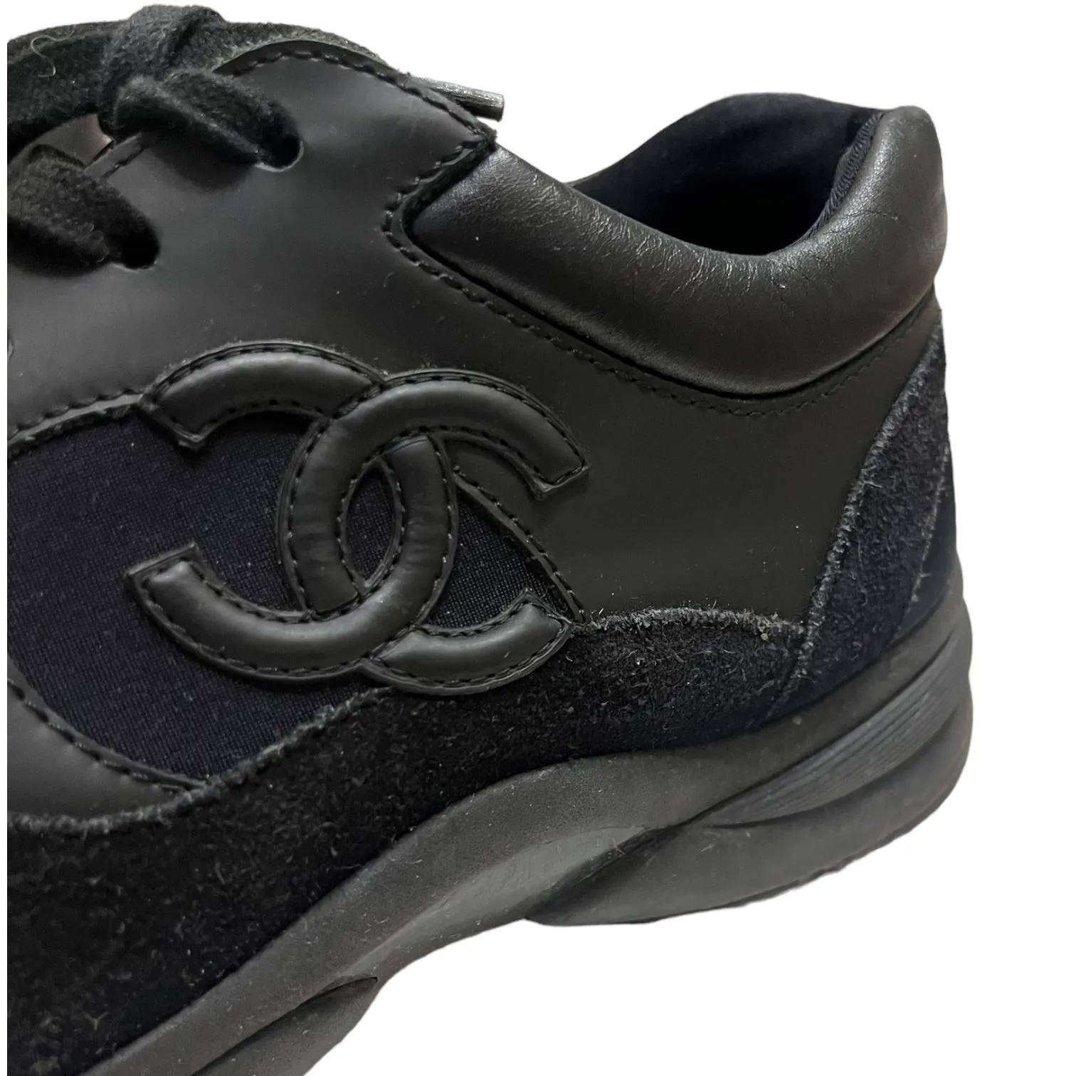 Chanel Black Trainers