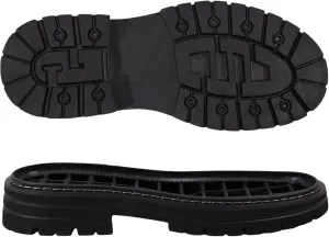 CHGCRAFT Shoe Replacement Rubber Sole 1 Pair Non-Skid Sole Protector Repair Replacement Shoe Grips for Bottom of Shoes Black