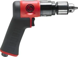Chicago Pneumatic CP9790C - Air Power Drill, 3/8 Inch (10 mm), Keyed Chuck, Pistol Handle, 0.48 HP / 360 W, Stall Torque 4.1 ft. lbf / 5.5 NM, 2100 RPM, Hand Drill, Power Tools & Home Improvement